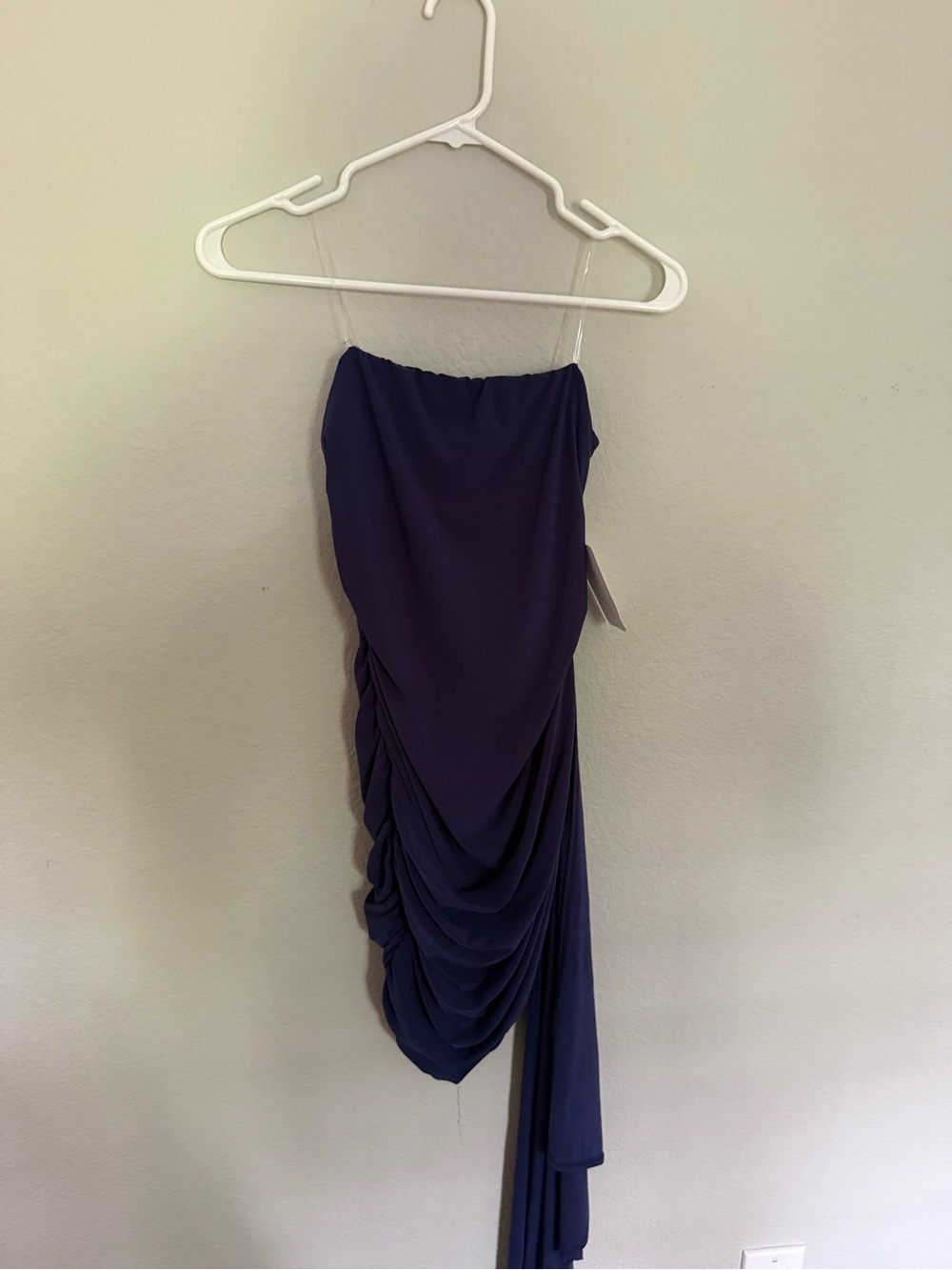 American Threads Camilia Strapless Draped Bodycon Dress